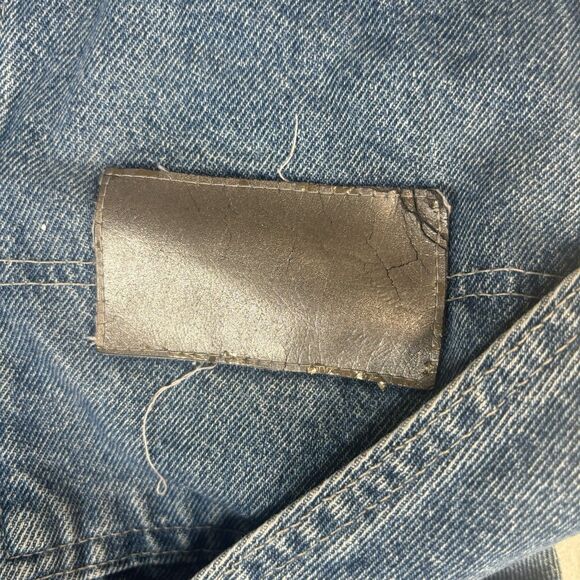 Vintage Boss Jeans Carpenter Mens 28x32 Baggy Skater 90s Y2K Grunge Hip Hop Blue - Picture 9 of 12